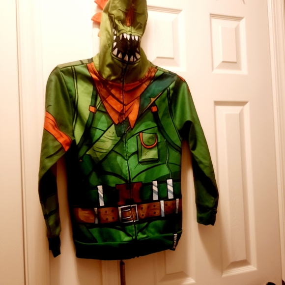 SOLD Fortnite Boys Hoodie Full Face Cover- Small/ Medium - Picture 4 of 12